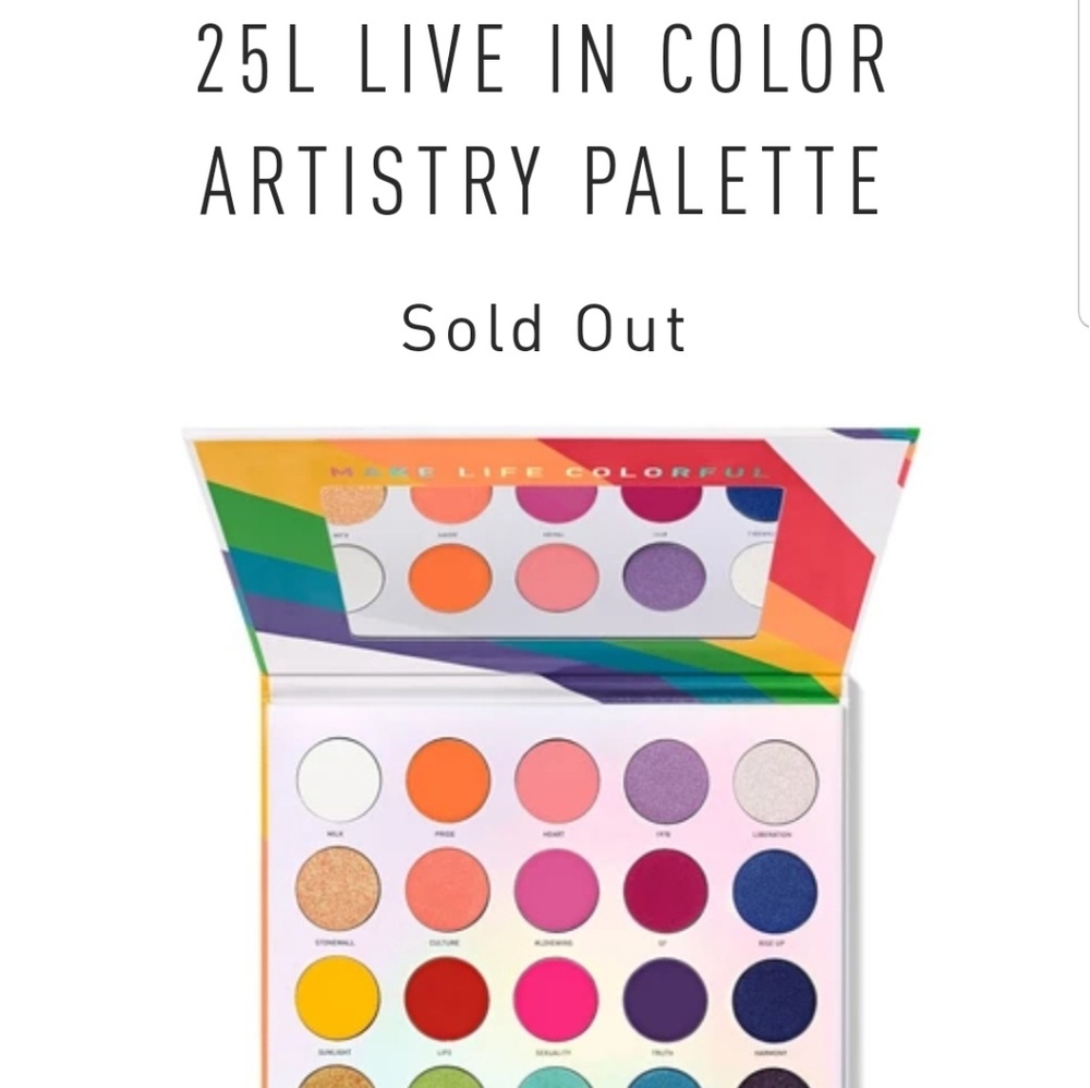 🆕️Morphe, L/E, Live In Color Artistry Palette - Picture 6 of 6